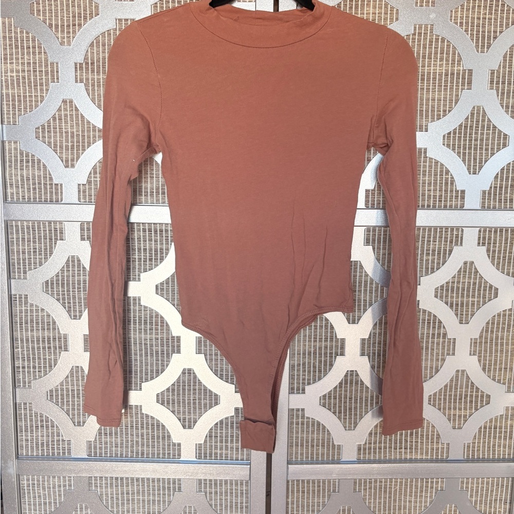 Bozzolo Long Sleeve Bodysuit - Tan